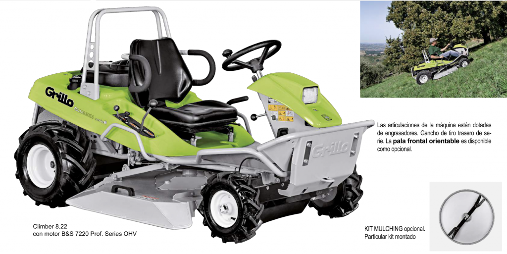 Climber 8 con kit de mulching