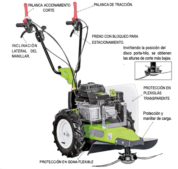 Trimmer HWT 700 Supertrac Caracteristicas